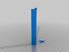 Joint/Cigarette Holder With Hinge 3D Printer Model