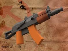 AKS-74U For Lego Minifigures 3D Printer Model