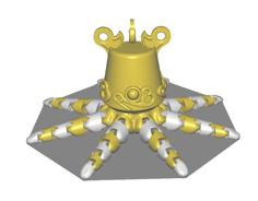 Cute Mini Cyborg Octopus (Remix) 3D Printer Model