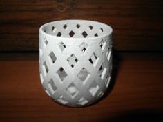 Parametric Tealight/Container 3D Printer Model