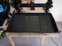 19″ 1U Rack Mount Shelf 3D Printer Model