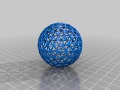 Geodesic Sphere 3D Printer Model