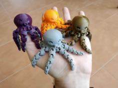 Cute Mini Octopus 3D Printer Model