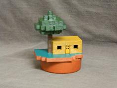 Minecraft Small House 3D Printer Model