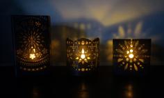 Tealight LED Candle Holder 3D Printer Model