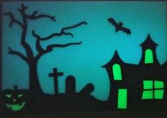 Halloween Glow In The Dark Window Hanger 3D Printer Model