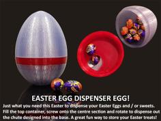 Easter Egg Dispenser Egg 3D Printer Model