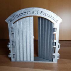 Entrance Gate And Fence Gate Suitable For Schleich Horses 3D Printer Model