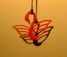 Swan Pendant 3D Printer Model