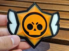 Brawl Stars Logo Badge 3D Printer Model