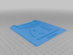 Do Not Desturbe The Reader 3D Printer Model