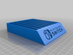 Nintendo Switch Game Case Holder 3D Printer Model