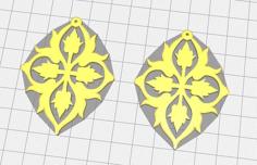 Earrings 3D Printer Model