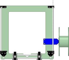 Prusa I3 Spool Holder 3D Printer Model