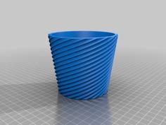 Spiral Flower Pot 3D Printer Model