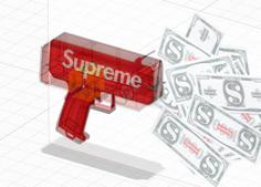 Supreme Money Gun W/ A Bigger Motor 3D Printer Model