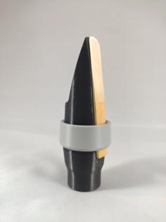 Alto Saxophone Mouthpiece And Its Ligature 3D Printer Model