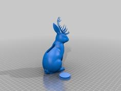 Jackalope Bank 3D Printer Model