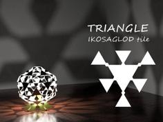 TRIANGLE: Ikosaglod Lamp Tile 3D Printer Model