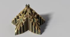 Golden Leaf Replication 3D Printer Model