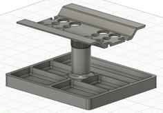 Adjustable RC Car Stand W/ Shocks Station 3D Printer Model