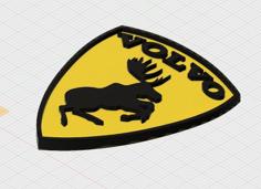 Volvo Moose Emblem 3D Printer Model