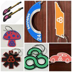 Bonnaroo Music Festival Key Chains 3D Printer Model