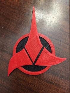 Klingon Badge 3D Printer Model