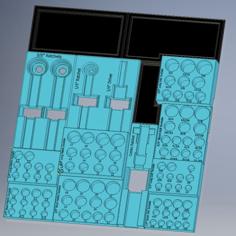 Custom Socket Drawer Organizer 3D Printer Model