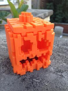 Minecraft Pumpkin And Jack-o-lantern Improved 3D Printer Model