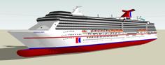 Carnival Spirit Cruise Ship 3D Printer Model