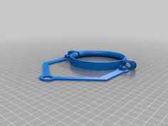 2 Liter Bracket With Clamps 3D Printer Model