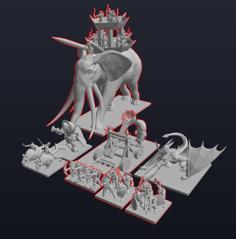 15mm Armies Of Mordor And Wildmen Of Dunland 3D Printer Model