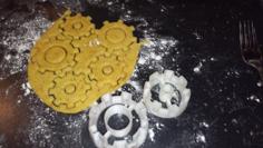 Steampunk Gear Cookie Cutter I2 3D Printer Model