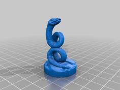 Burrowing Serpent 28mm Mini 3D Printer Model