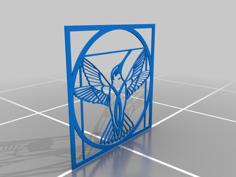 Leonardo Da Vinci Vitruvian Bird 3D Printer Model