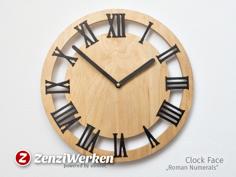 Clock Face “Roman Numerals” Cnc/laser 3D Printer Model