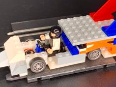 Lego Compatible Slotcar Chassis For Carrera Go 3D Printer Model