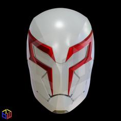 Spider-Man 2099 V2 Helmet 3D Printer Model