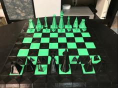 Geometric Chess Set 3D Printer Model