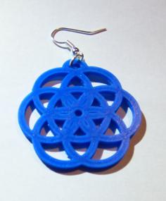 Flower Earrings 3D Printer Model