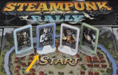 Steampunk Rally Board Game Character Stand 3D Printer Model