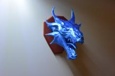 Skyrim Swamp Dragon Wall Trophy 3D Printer Model