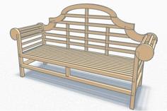 Lutyens Bench 3D Printer Model