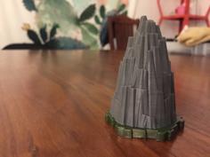 Heroscape Rock Outcrop (1 Hex) 3D Printer Model