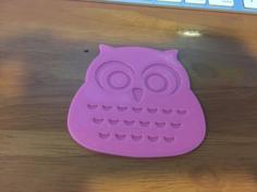 Owl Mug Coaster 3D Printer Model