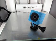 Polaroid Cube Naked GoPro Mount 3D Printer Model