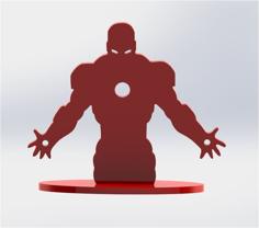 Iron Man 2D 3D Printer Model