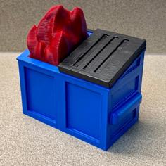 Dumpster Fire 3D Printer Model