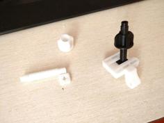 Toilet Cover Lid Fix – Screw And Nut Included 3D Printer Model